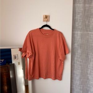 KOTN Short Sleeve Boxy Tee in Coral